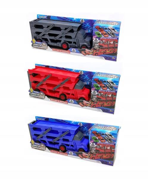PROMO Auto truck laweta z 6 autkami 1006702 mix cena za 1szt