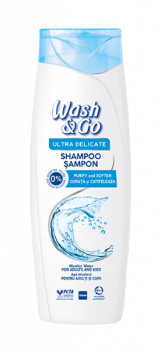 Wash&Go Micellar Water Szampon dla dorosłych i dzieci delikatny (360 ml)