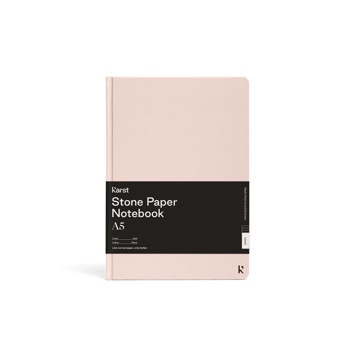 Karst, Notes A5 w linie, twarda oprawa, peony, 144 strony