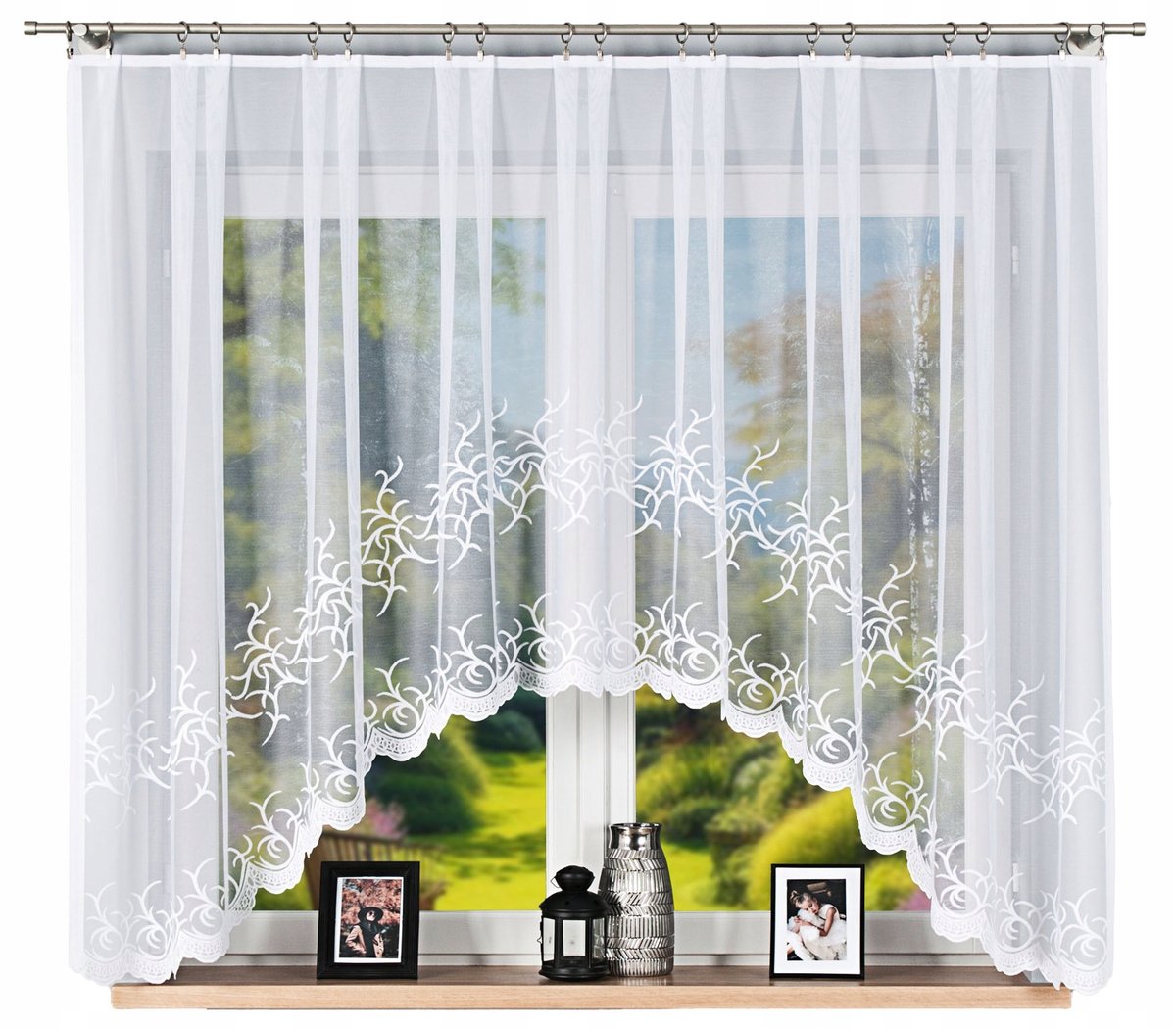 Firana żakardowa BAKARO 320x160cm (gotowa) z łukiem