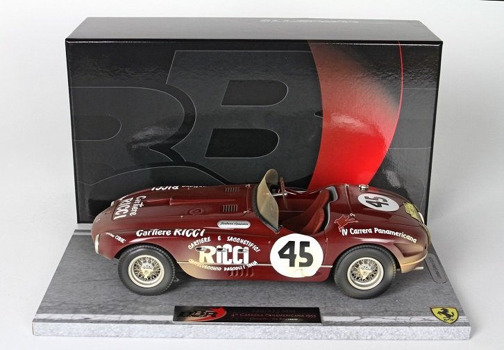 Bbr Ferrari 340 375Mm Iv° Carrera Panam 1:18 Bbrc1823D