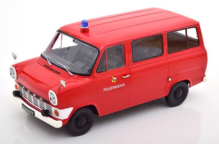 Kk-Scale Ford Transit Mk1 Van Fire Department 1 1:18 180467