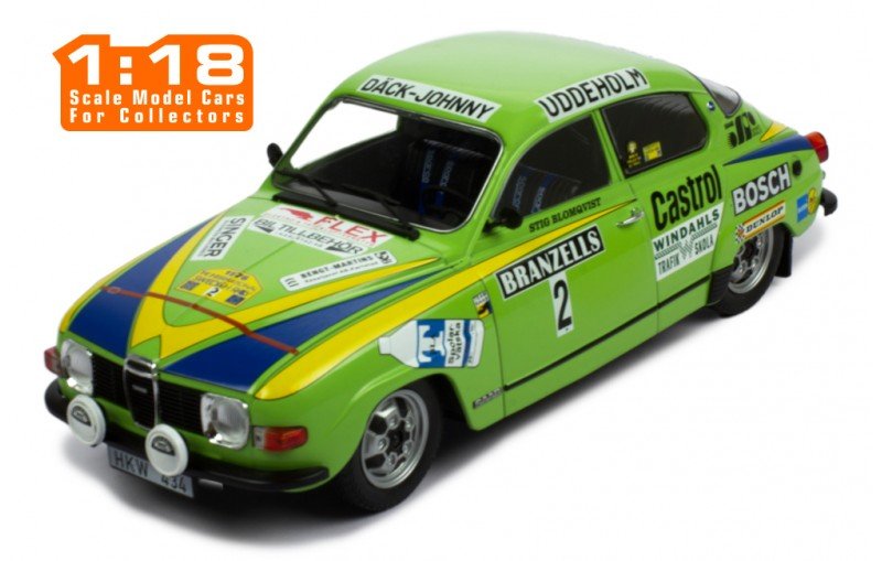 Ixo Models Saab 96 V4 #2 Sweden Rally 197 1:18 18Rmc085B.20Sp