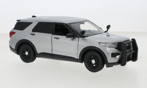 Motormax Ford Police Interceptor Utility Silver 1:24 76990S