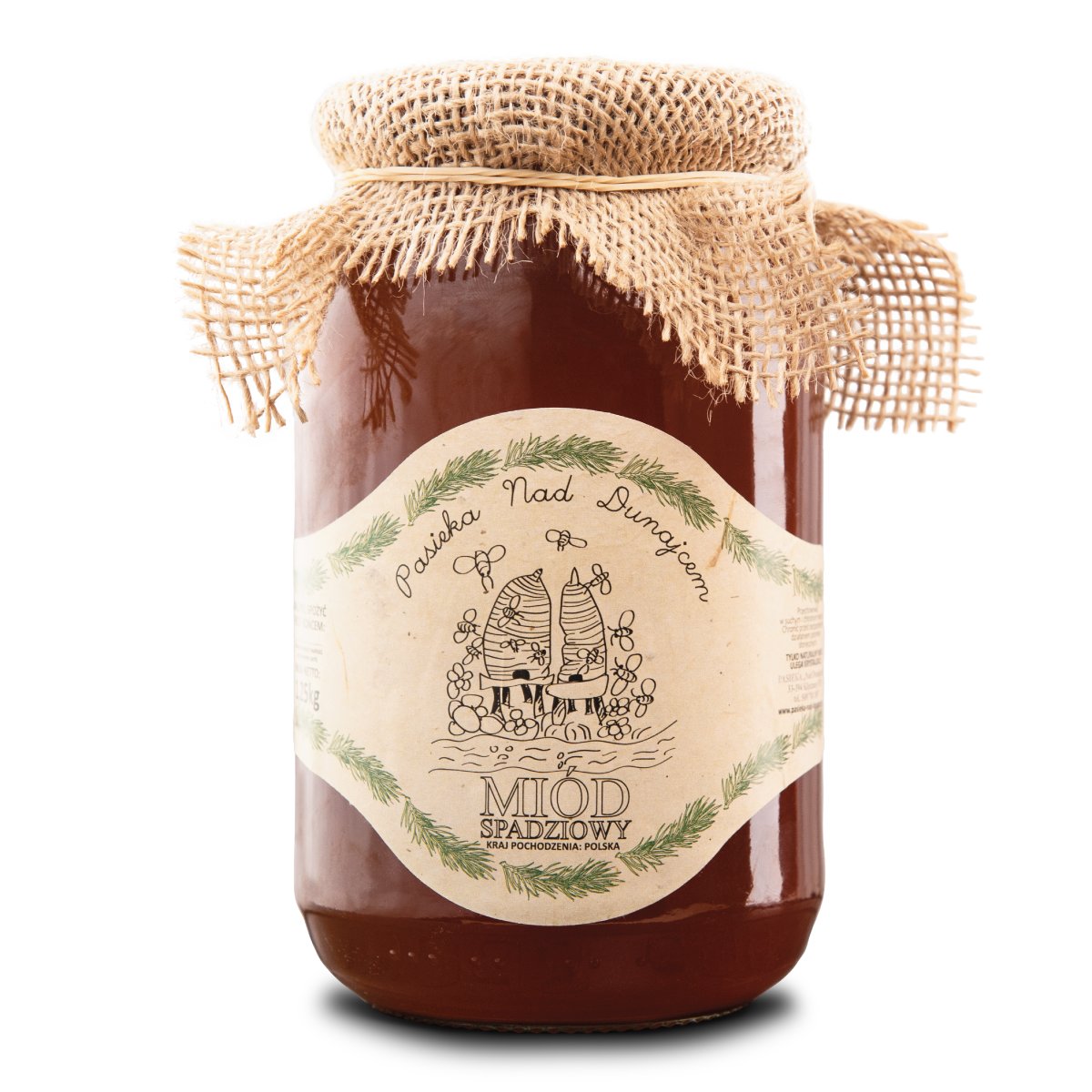 Miód ze spadzi iglastej (1200g) - 1,25 kg