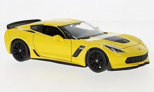 Welly Chevrolet Corvette Z06 Yellow  1:24 24085Yellow