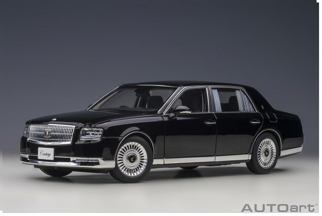 Autoart Toyota Century With Curtains 2019 Black 1:18 78765