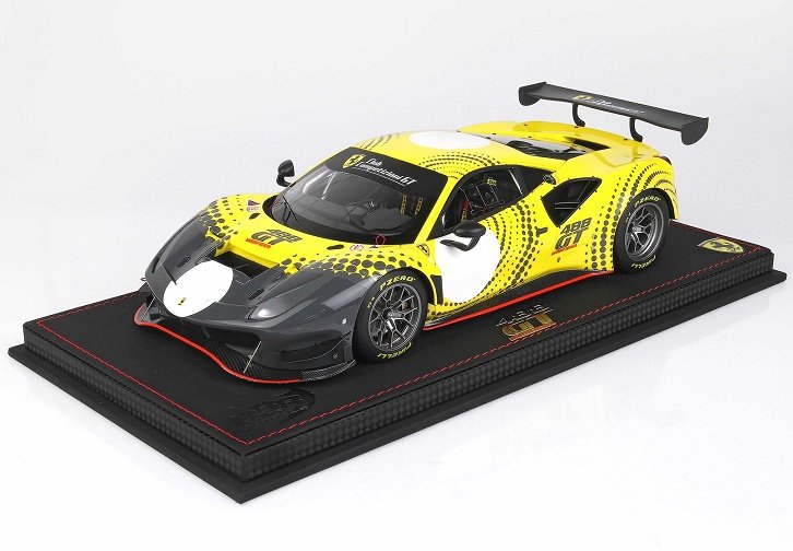 Bbr Ferrari 488 Modificata Yellow 1:18 P18203