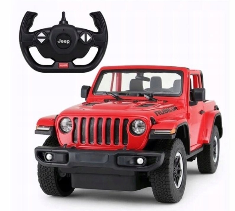 RASTAR Samochód zdalnie sterowany R/C JEEP WRANGLER RUBICON skala 1:14