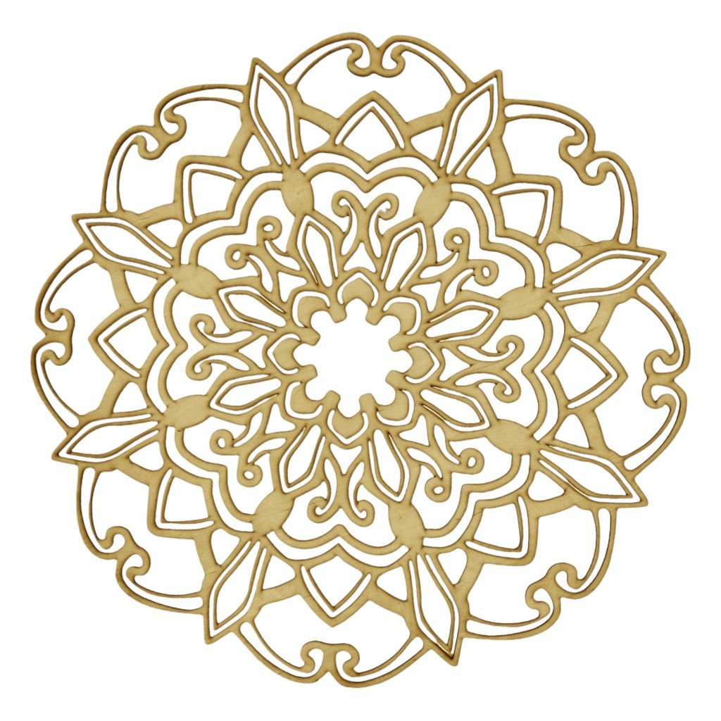 Panel 30 cm Mandala Ażurowa 'Wzór 3' Na wymiar sklejka 3 mm