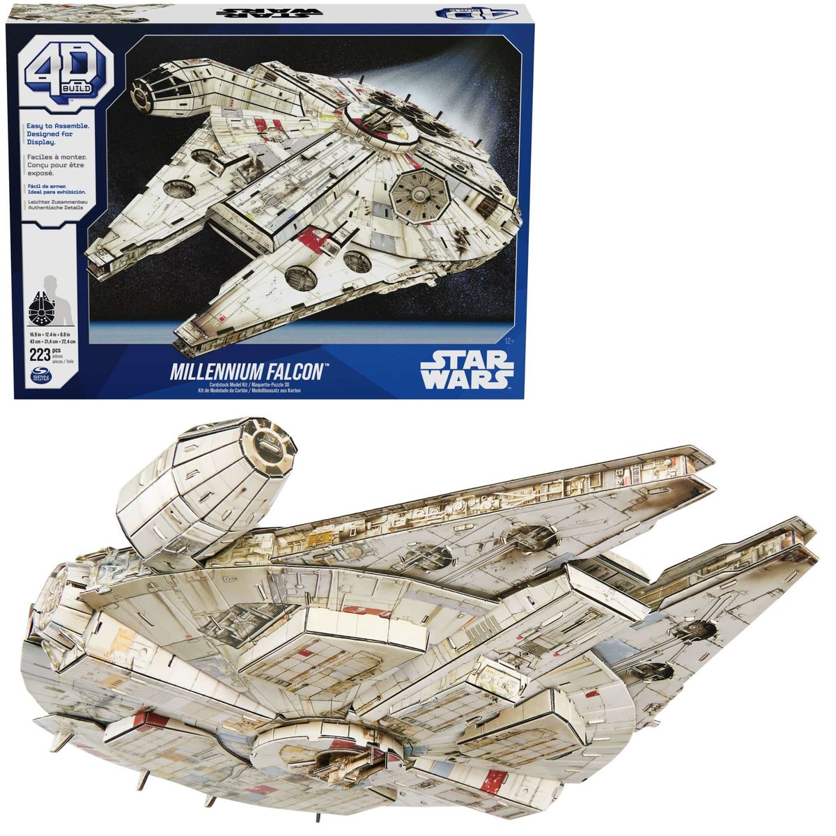 Puzzle 4D Build Star Wars Gwiezdne Wojny Statek Falcon Millennium model 3D do złożenia