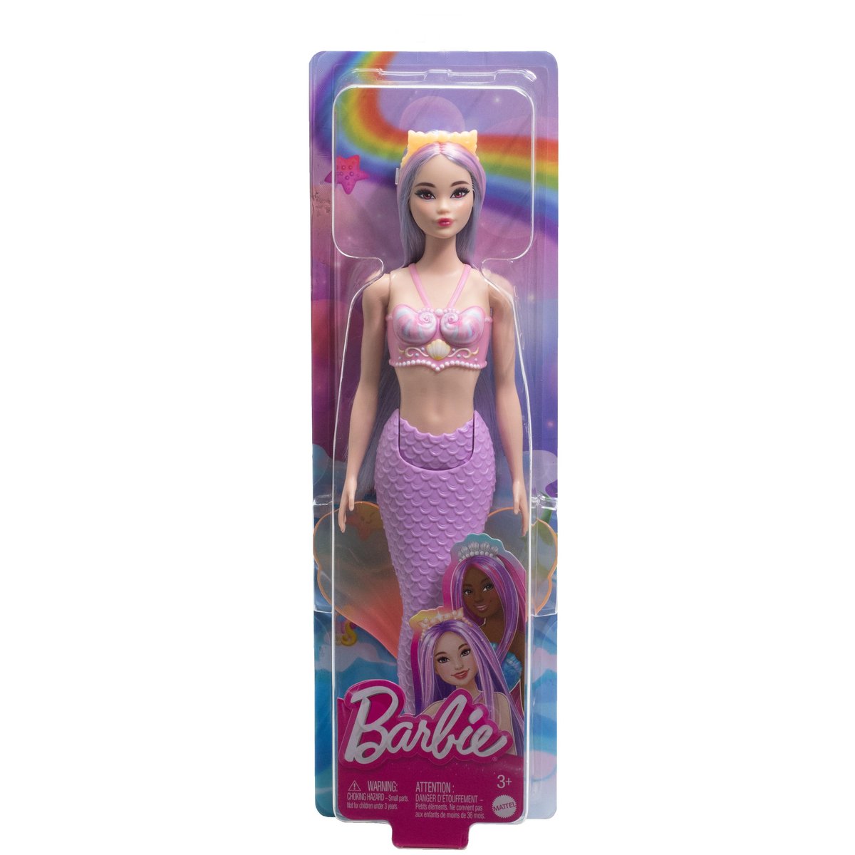 BARBIE  - Syrenka Fioletowy ogon