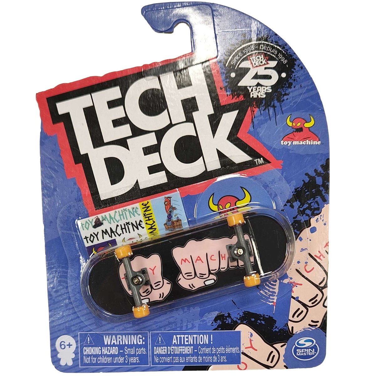 Tech Deck deskorolka fingerboard Toy Machine Ręcę + naklejki