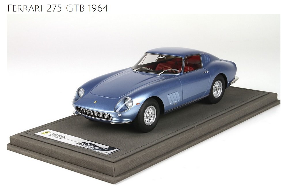 Bbr Ferrari 275 Gtb 1964 Blue 1:18 Bbr1822D