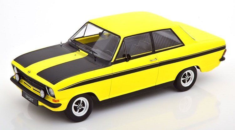 Kk-Scale Opel Kadett B Sport 1973 Yellow Black 1:18 180641