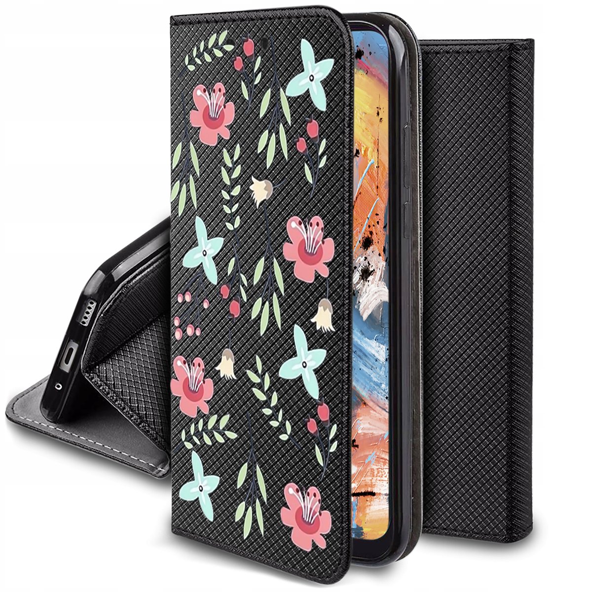 Etui do Xiaomi 13T | 13T Pro MAGNET WZORY CASE PORTFEL + SZKŁO OCHRONNE 9H