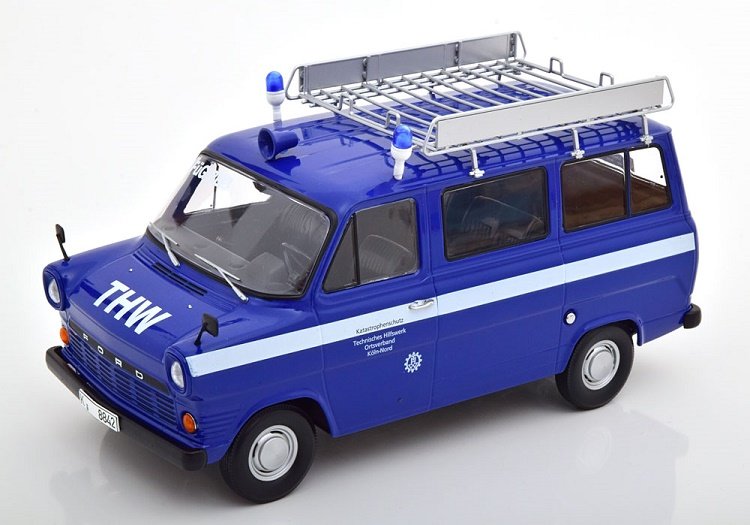Kk-Scale Ford Transit Mk1 Van Thw Cologne 1965  1:18 180468