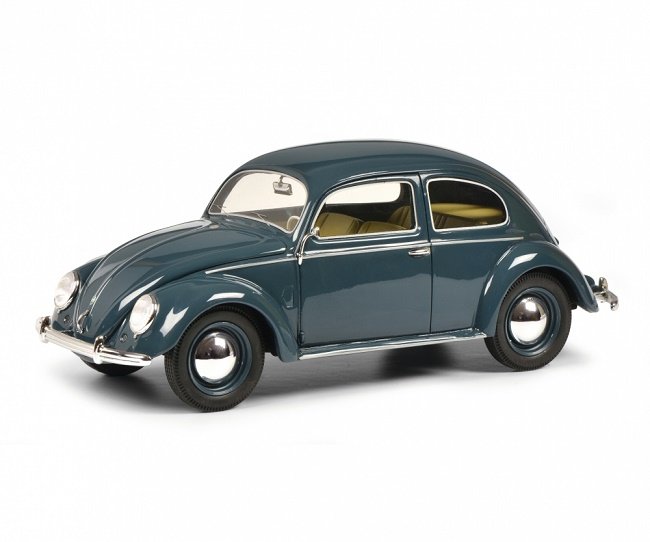 Schuco Vw Pretzel Beetle 1948 Blue 1:18 450026000