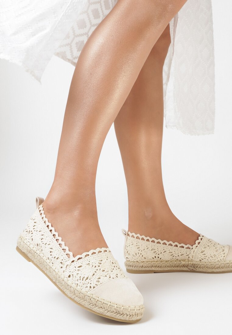 Beżowe Espadryle Daemona