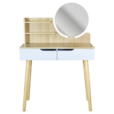 Toaletka z lustrem SCANDI kosmetyczna skandynawska