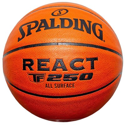Spalding Piłka koszykowa React TF-250 rozm 7 brązowa 76801Z 76801Z