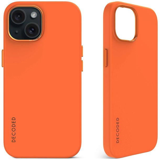 Decoded AntiMicrobial Back Cover do iPhone 15 Plus apricot
