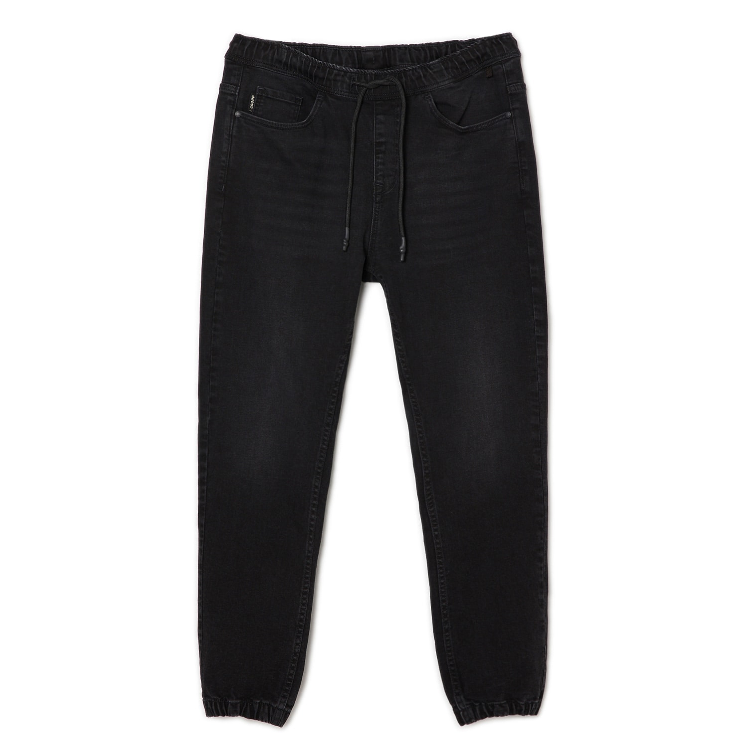 Cropp - Czarne jeansowe joggery - Czarny