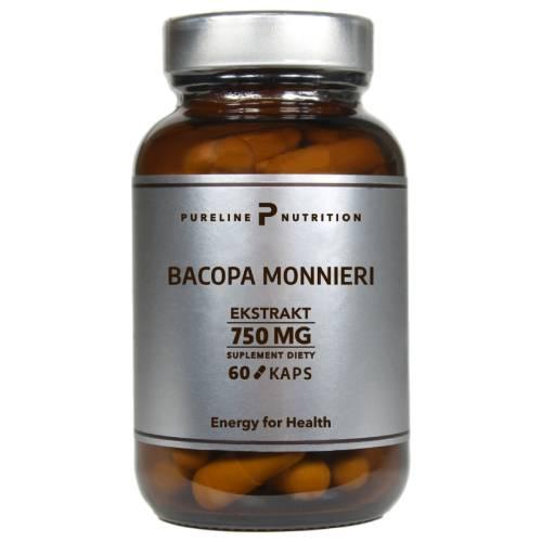 Pureline Nutrition Bacopa Monnieri, 60 kapsułek