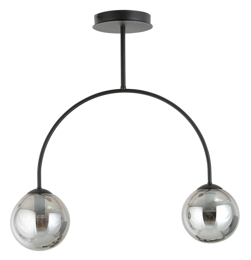 Loftowa lampa sufitowa z mlecznymi kloszami - 4X D114 Arsa