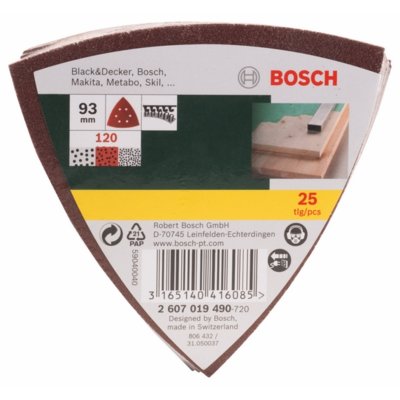 Bosch BOSCH_elektonarzedzia Papier ścierny Promoline 93 mm 25 szt.)