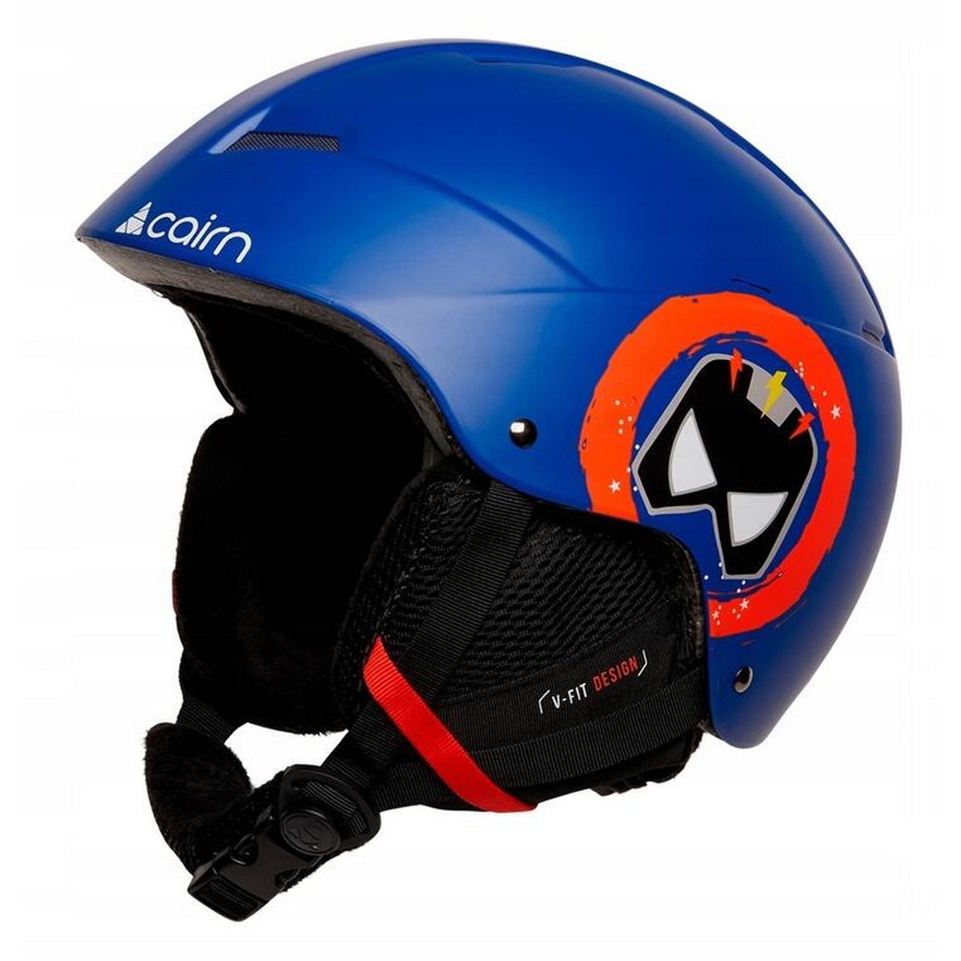 Cairn Flow, kask narciarski, juniorski, niebieski