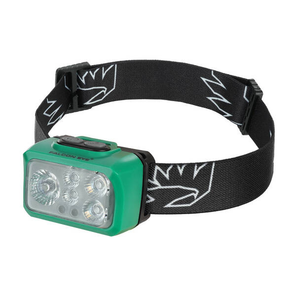 Falcon Eye - Latarka czoĹĂłwka Trek - 330lm - USB-C - Akumulator - Dual Power System - Zielony - FHL0034
