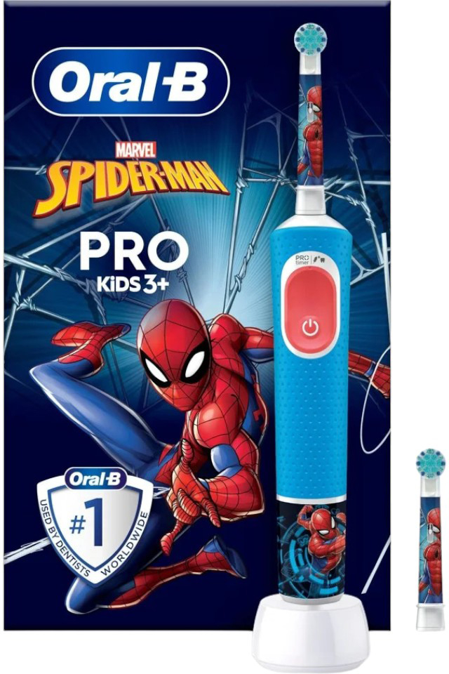 Szczoteczka elektryczna Oral-b Braun Vitality Pro Kids 3+ Spider-Man + Brush Head
