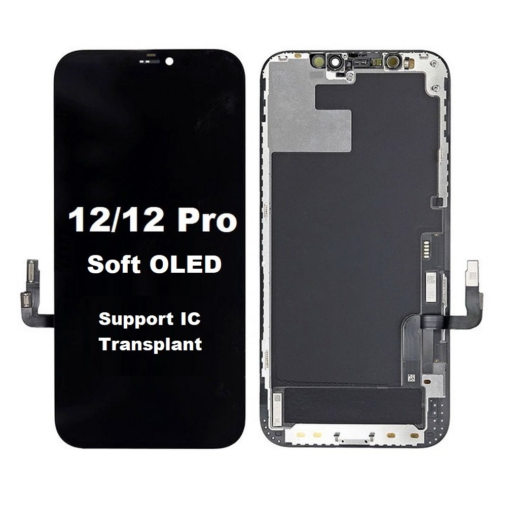 Wyświetlacz LCD ekran dotyk do iPhone 12/12 Pro (Soft OLED) (Wymienny IC)