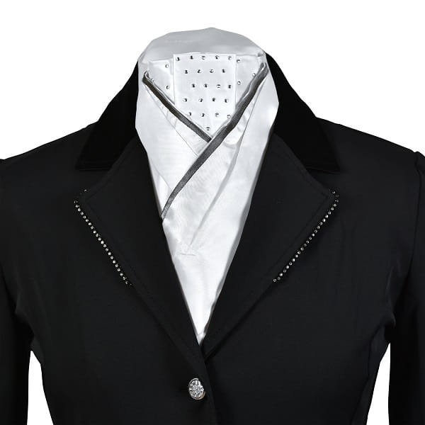 Plastron BUSSE Fashion kolor: biały/szary