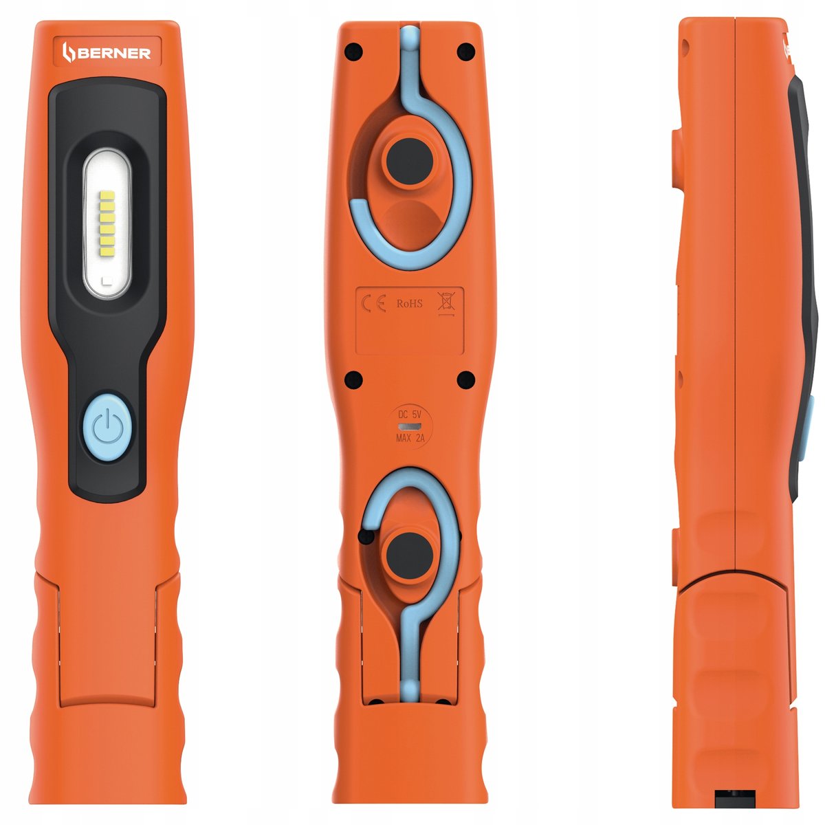LATARKA LAMPKA RĘCZNA BERNER 206956 POCKET DUOLUX BRIGHT LED micro USB