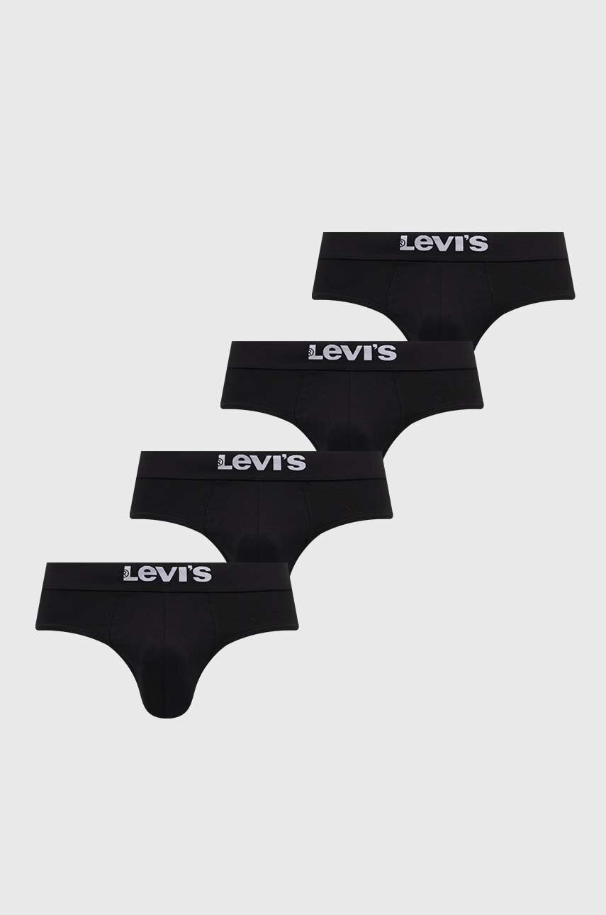 Levi's slipy 4-pack męskie kolor czarny