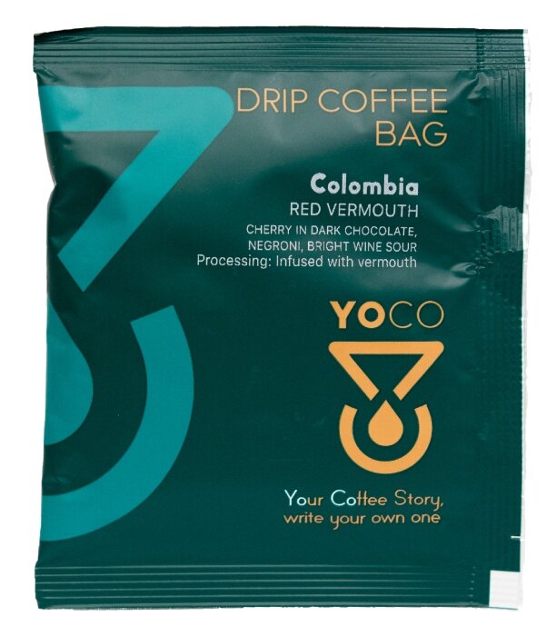 Drip-Bagi YoCo Coffee Colombia Red Vermouth 20x12g