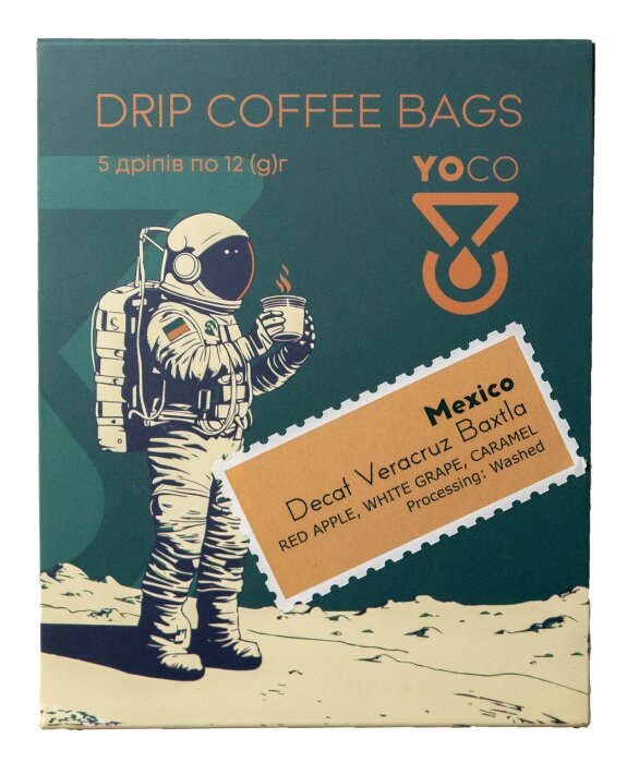 Drip-Bagi YoCo Coffee Mexico Decaf Veracruz 20x12g
