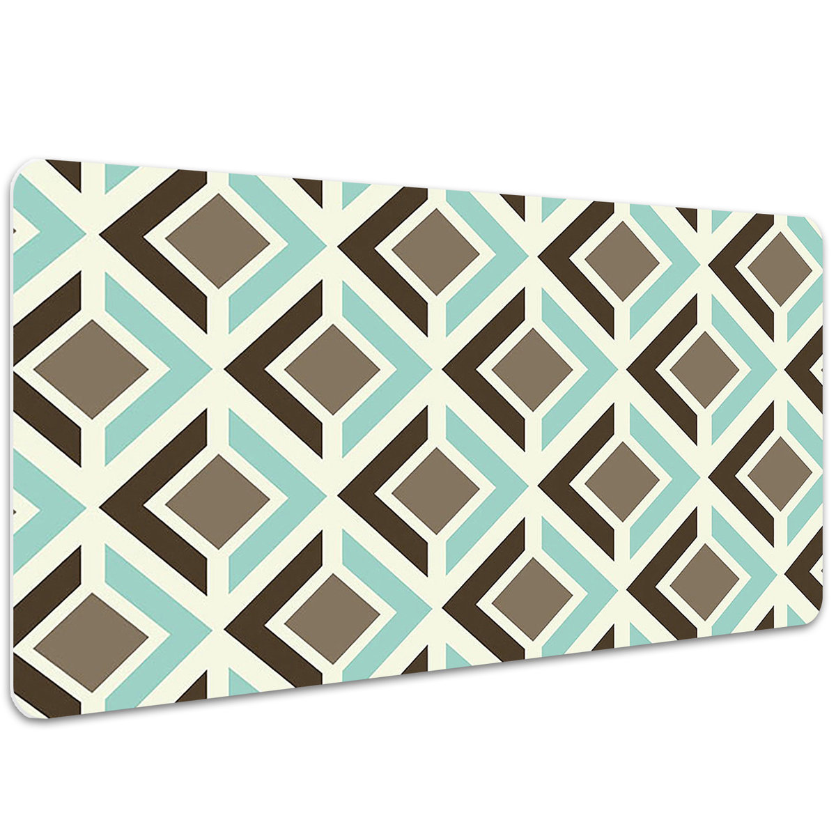 Mata na biurko Retro wzór geometryczny 100x50 cm
