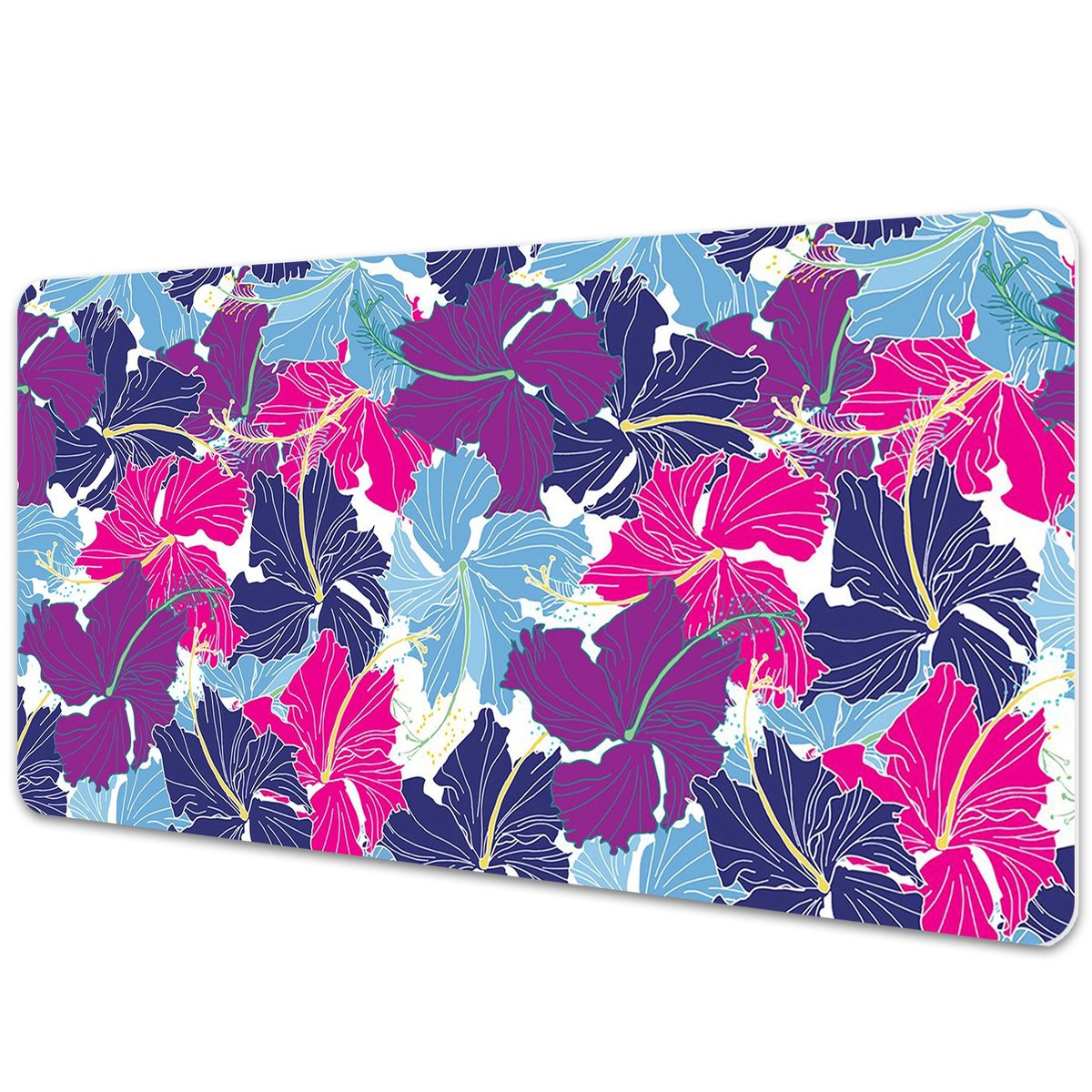 Mata ochronna na biurko Hibiskusy 90x45 cm
