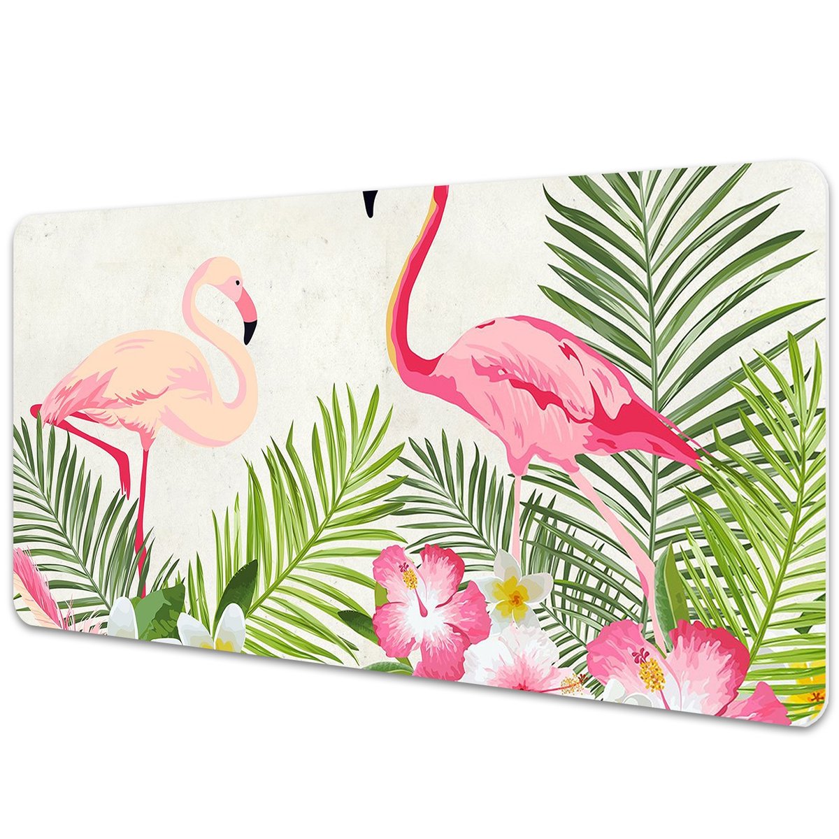 Podkładka na biurko z nadrukiem Dwa flamingi 90x45 cm