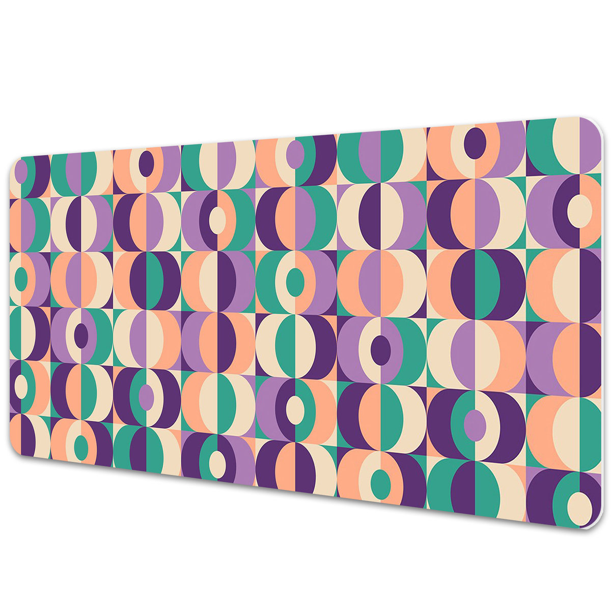 Duża mata na biurko Figury geometryczne 90x45 cm