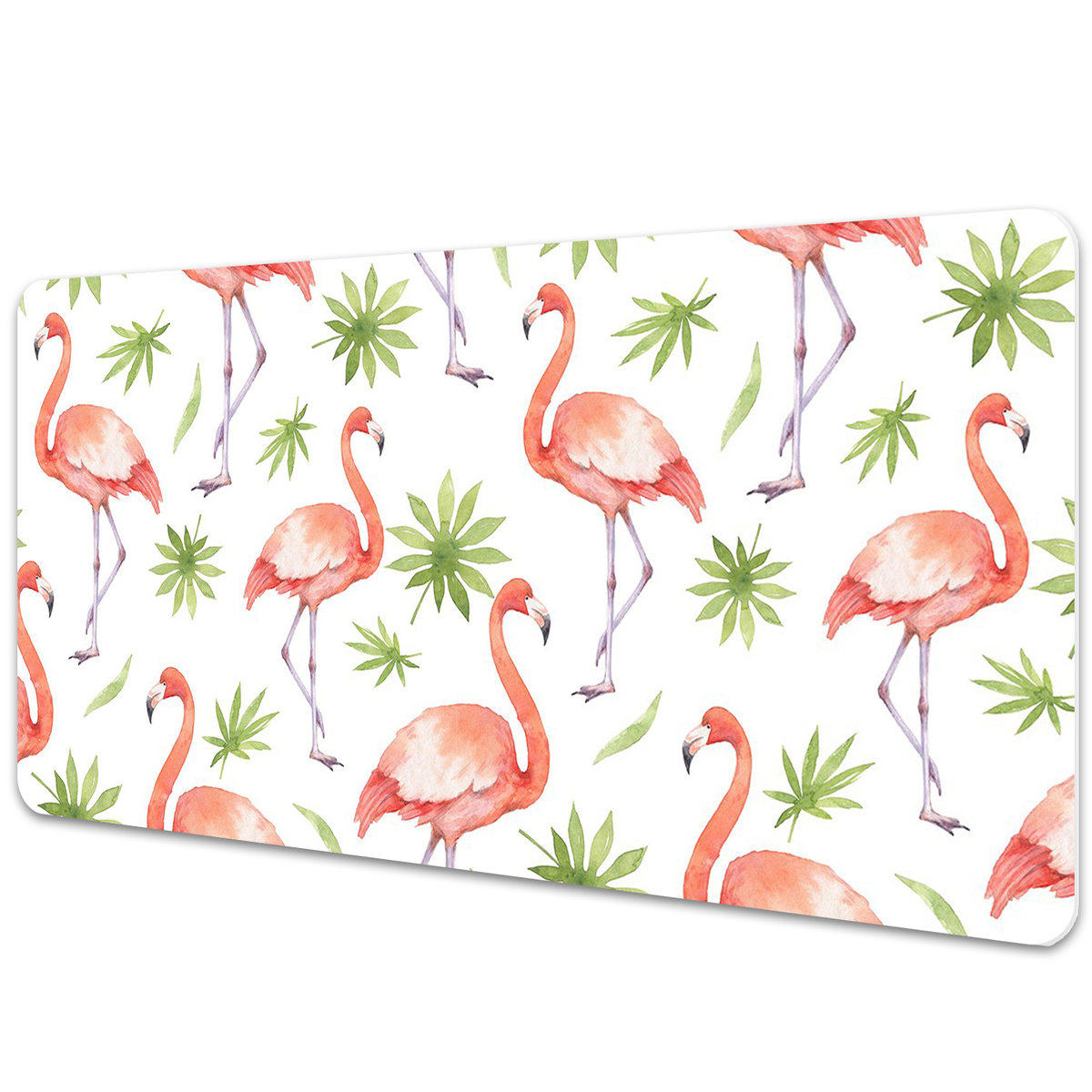 Mata ochronna na biurko Egzotyczne flamingi 90x45 cm