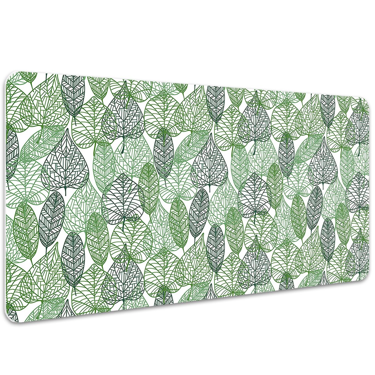 Podkładka na całe biurko Zielone listki 100x50 cm
