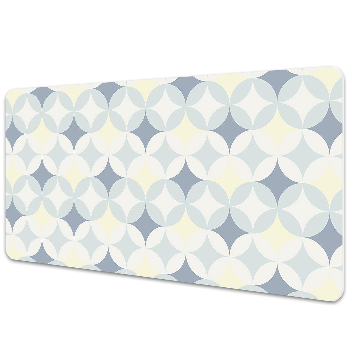 Duża mata na biurko Geometryczny wzór vintage 90x45 cm