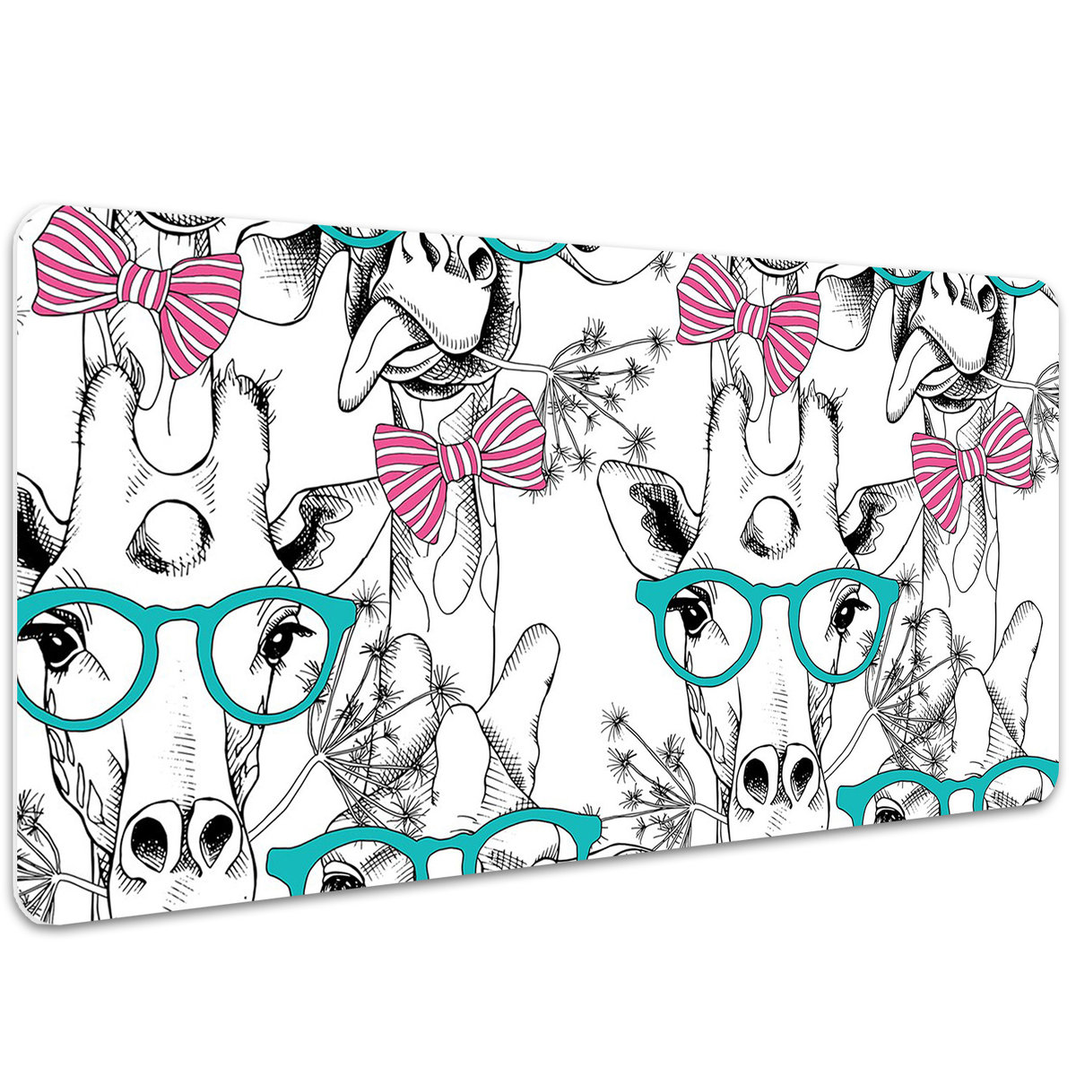 Mata ochronna na biurko Hipsterski motyw 100x50 cm