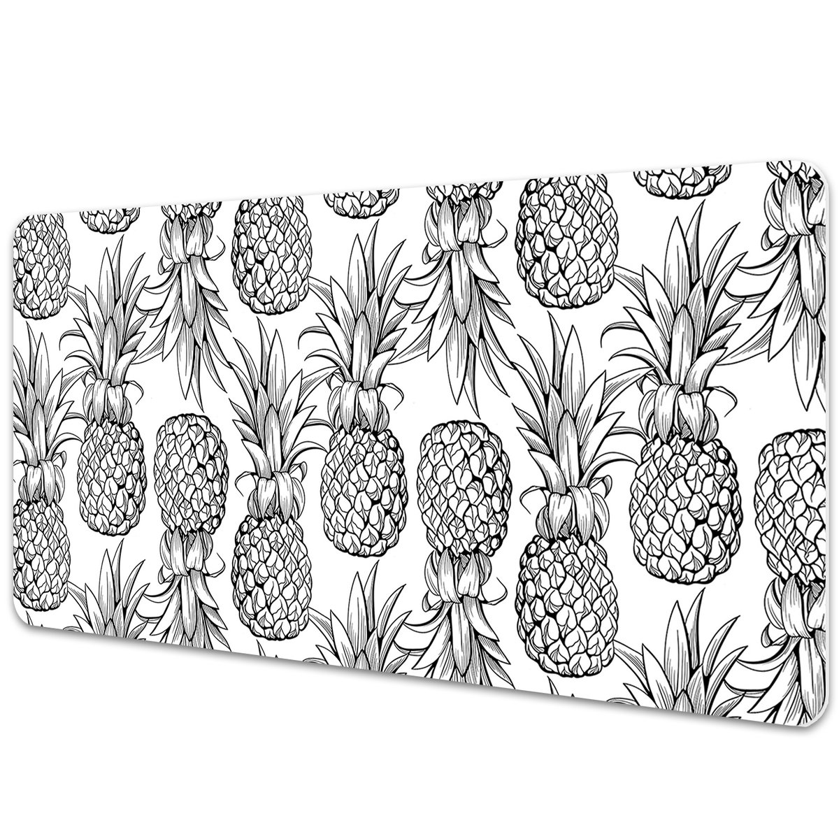 Podkładka na biurko z nadrukiem Tropikalne ananasy 90x45 cm
