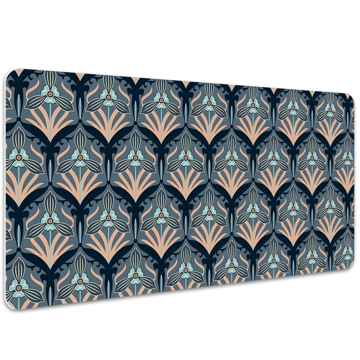 Duża mata na biurko Vintage kwiaty vintage 100x50 cm