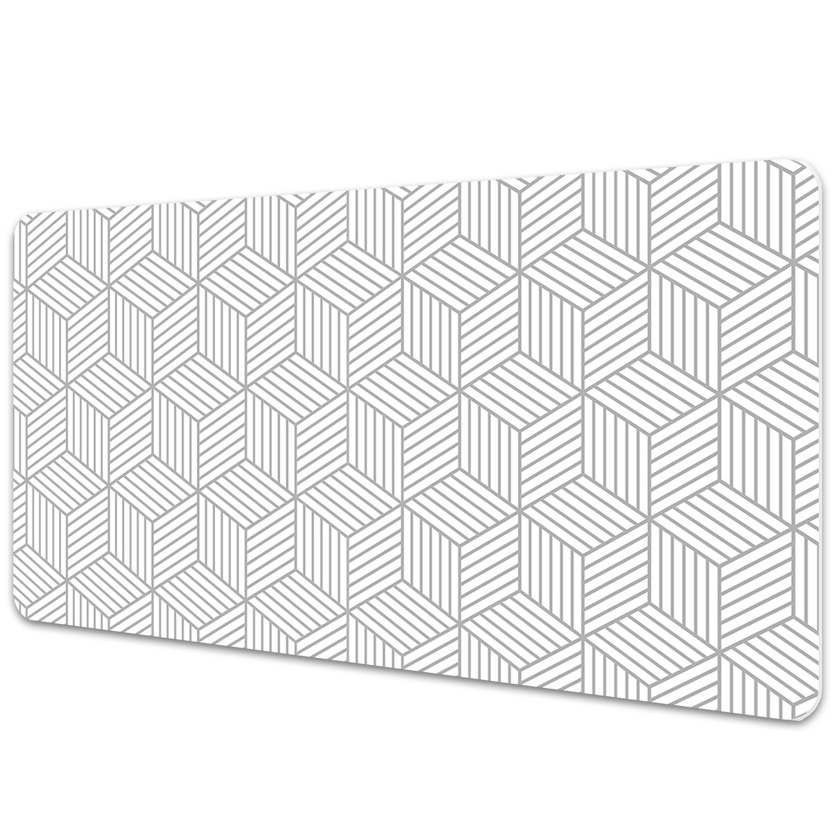 Podkładka na biurko z nadrukiem Sześciany wzór geometryczny 3D 90x45 cm